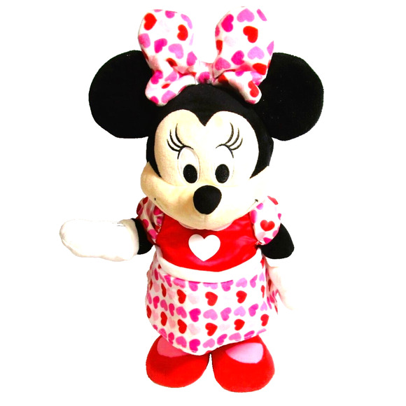 Disney Minnie Mouse Dancing Doll, Valentine Hearts Outfit, 12 Inches - Picture 1 of 2